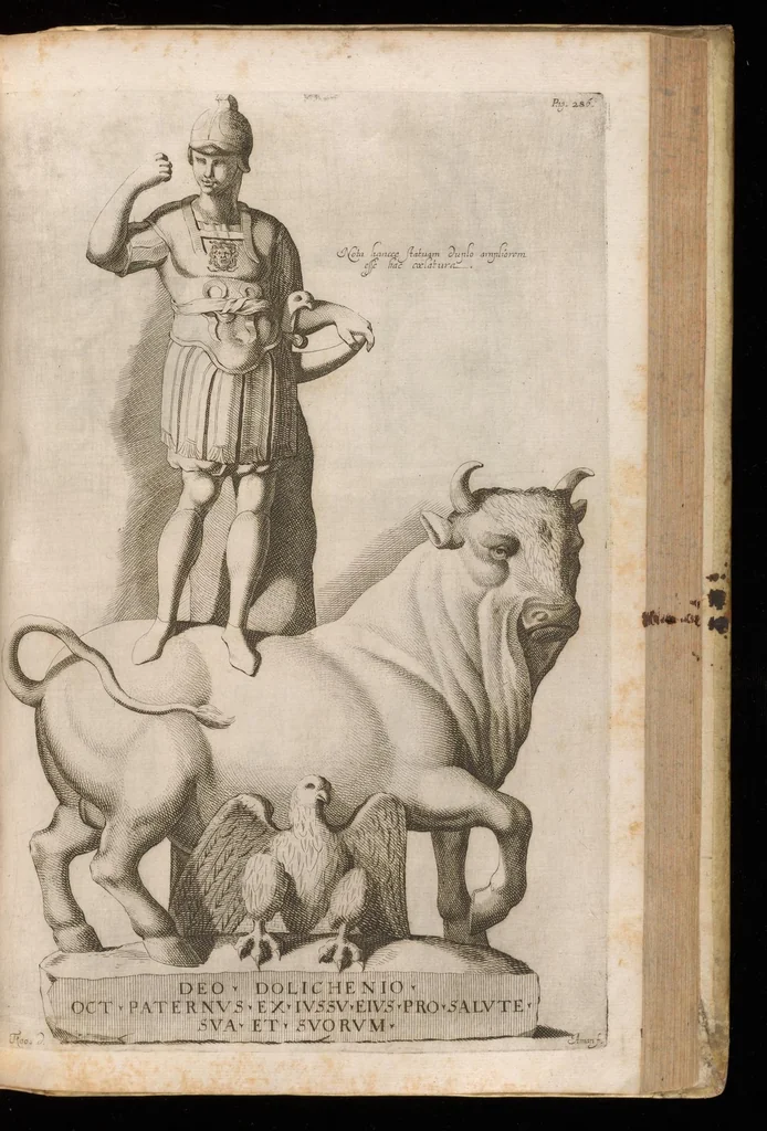 An illustration from Imperatorum romanorum numismata ex aere mediae et minimae formae : descripta & enarrata, 1671, leaf 340