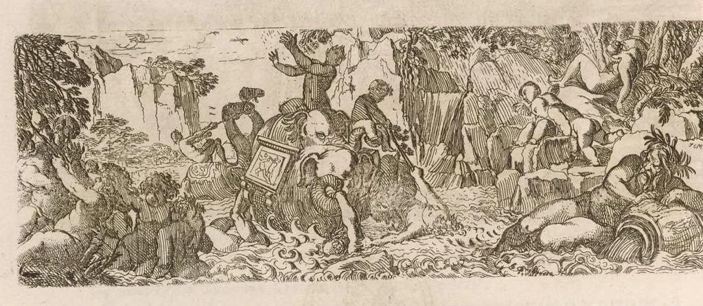 An illustration from Imperatorum romanorum numismata ex aere mediae et minimae formae : descripta & enarrata, 1671, leaf 503
