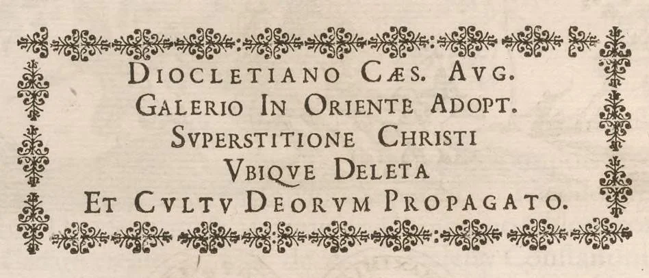 An illustration from Imperatorum romanorum numismata ex aere mediae et minimae formae : descripta & enarrata, 1671, leaf 509