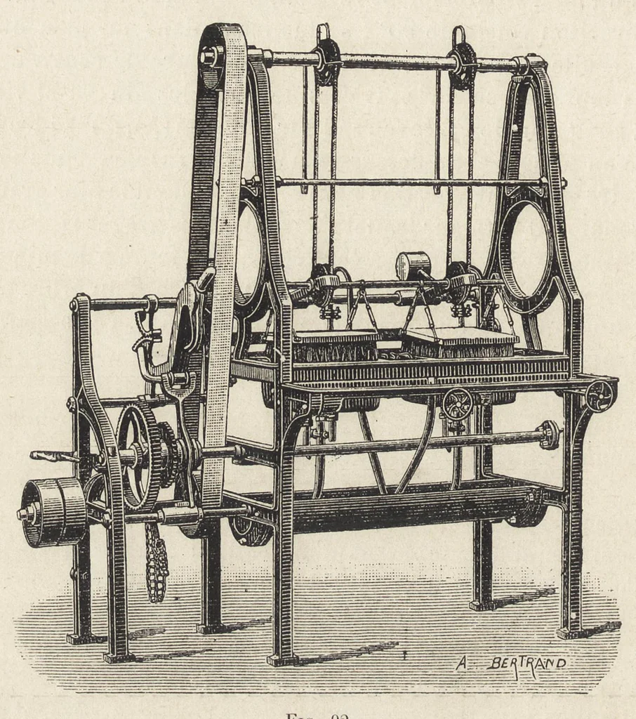 An illustration from Industries textiles : blanchiment et apprêts : teinture et impression : matières colorantes, 1895, leaf 177