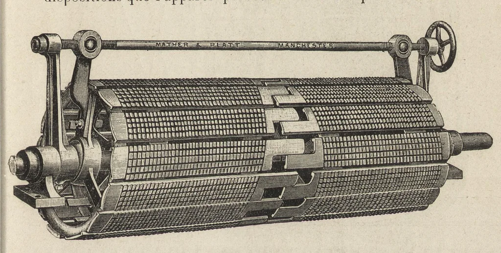 An illustration from Industries textiles : blanchiment et apprêts : teinture et impression : matières colorantes, 1895, leaf 492
