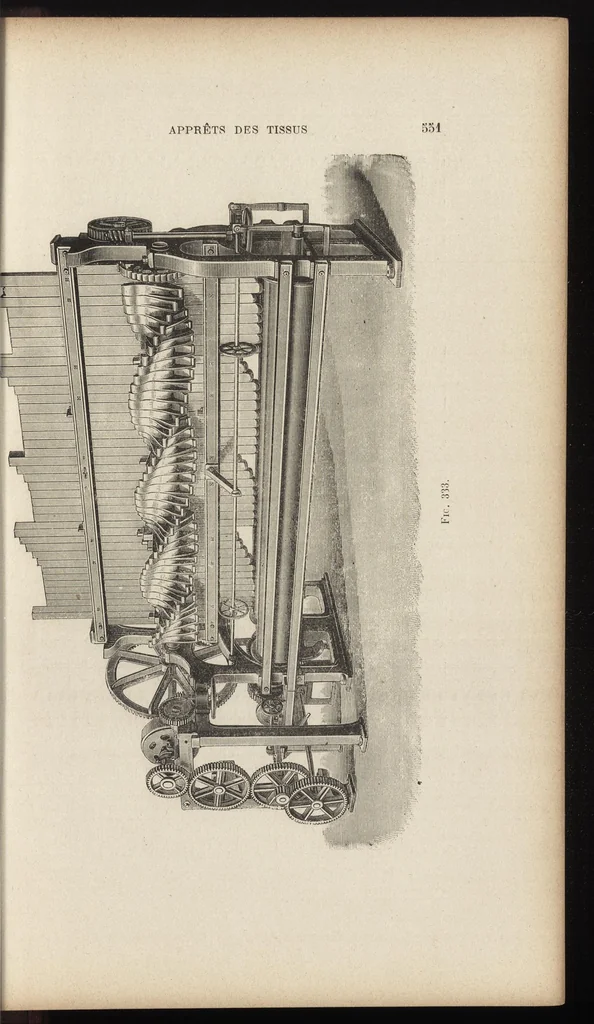 An illustration from Industries textiles : blanchiment et apprêts : teinture et impression : matières colorantes, 1895, leaf 566
