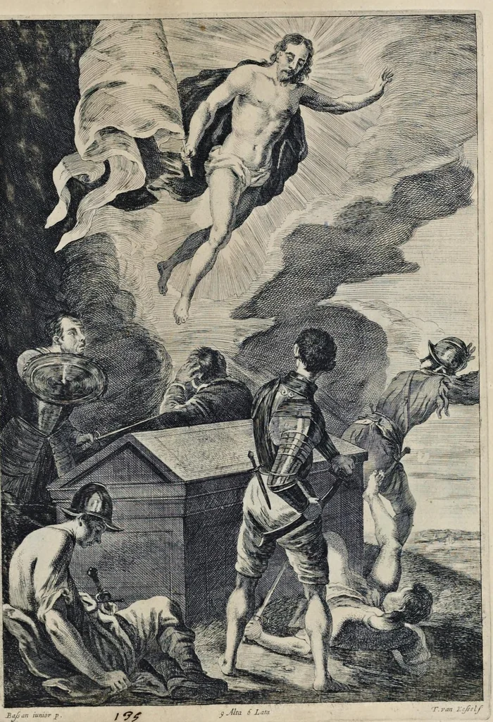 An illustration from Davidis Teniers Antuerpiensis, pictoris, et a cubiculis ser.mis principibus Leopoldo Guil. archiduci et Ioanni Austriaco, Theatrum pictorium : in quo exhibentur ipsius manu delineatae, eiusque curâ in aes incisae picturae archetipae italicae, quas ipse ser.mus archidux in pinacothecam suam Bruxellis collegit, 1660, leaf 294