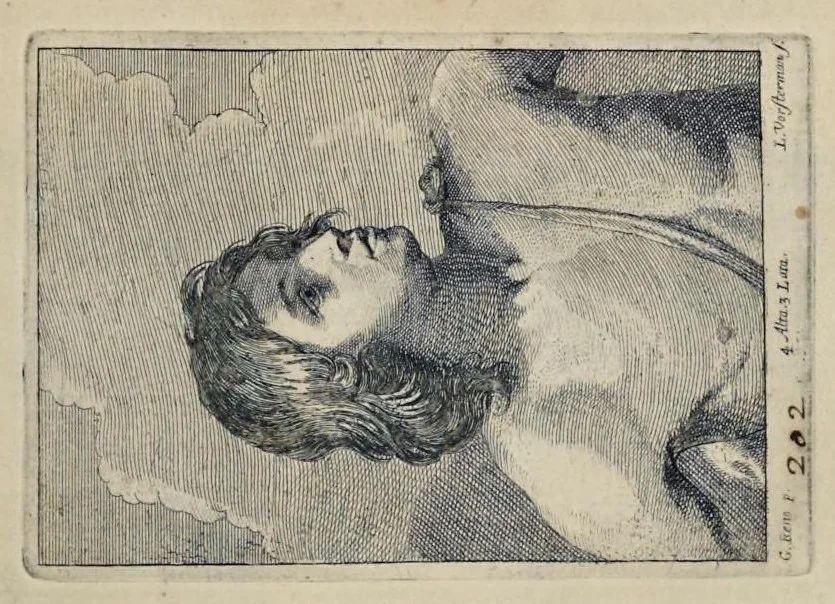 An illustration from Davidis Teniers Antuerpiensis, pictoris, et a cubiculis ser.mis principibus Leopoldo Guil. archiduci et Ioanni Austriaco, Theatrum pictorium : in quo exhibentur ipsius manu delineatae, eiusque curâ in aes incisae picturae archetipae italicae, quas ipse ser.mus archidux in pinacothecam suam Bruxellis collegit, 1660, leaf 400