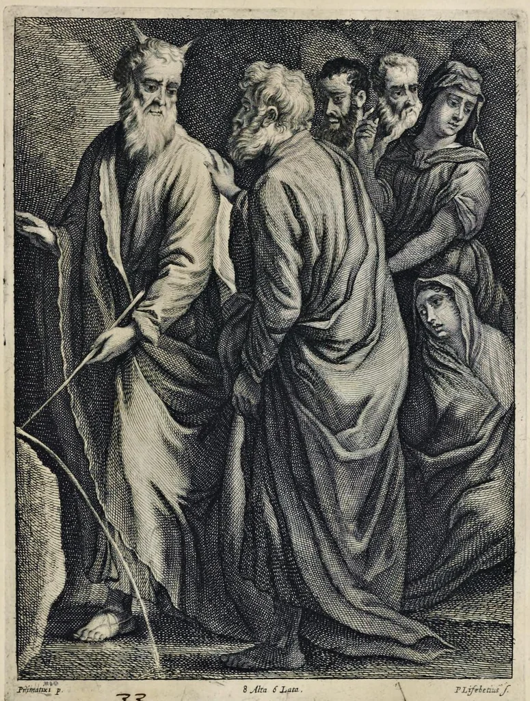 An illustration from Davidis Teniers Antuerpiensis, pictoris, et a cubiculis ser.mis principibus Leopoldo Guil. archiduci et Ioanni Austriaco, Theatrum pictorium : in quo exhibentur ipsius manu delineatae, eiusque curâ in aes incisae picturae archetipae italicae, quas ipse ser.mus archidux in pinacothecam suam Bruxellis collegit, 1660, leaf 92