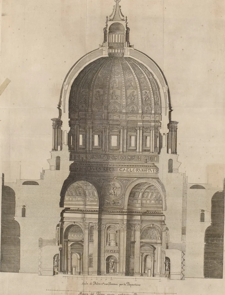 An illustration from Vita del cavaliere Gio. Lorenzo Bernino, scvltore, architetto, e pittore, 1682, leaf 128
