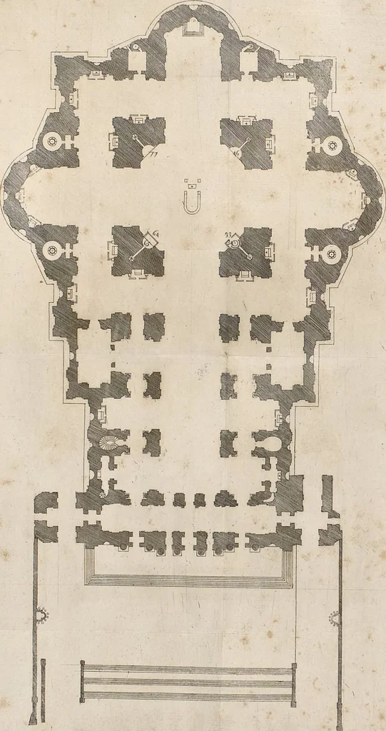 An illustration from Vita del cavaliere Gio. Lorenzo Bernino, scvltore, architetto, e pittore, 1682, leaf 130