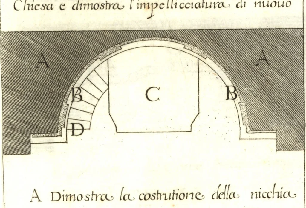 An illustration from Vita del cavaliere Gio. Lorenzo Bernino, scvltore, architetto, e pittore, 1682, leaf 136