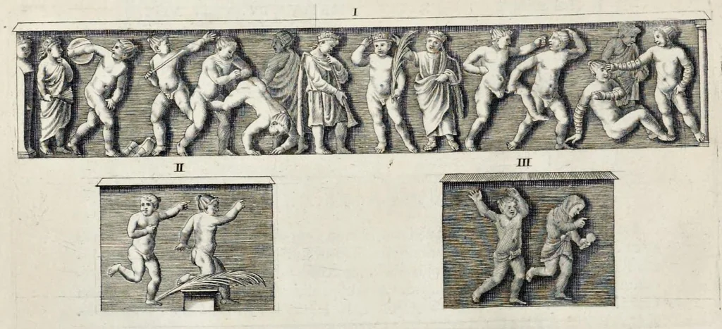 An illustration from Miscellanea eruditae antiquitatis : in quibus marmora, statuae, musiva, toreumata, gemmae, numismata, Grutero, Vrsino, Boissardo, Reinesio aliisque antiquorum monumentorum collectoribus ignota & hucusque inedita referuntur ac illustrantur, 1685, leaf 241