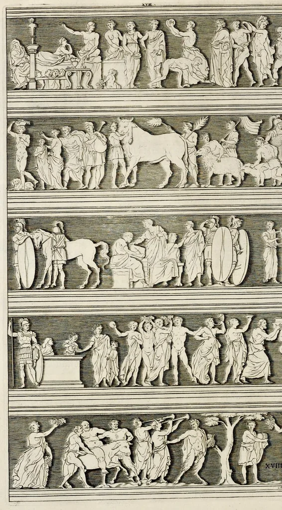 An illustration from Miscellanea eruditae antiquitatis : in quibus marmora, statuae, musiva, toreumata, gemmae, numismata, Grutero, Vrsino, Boissardo, Reinesio aliisque antiquorum monumentorum collectoribus ignota & hucusque inedita referuntur ac illustrantur, 1685, leaf 323