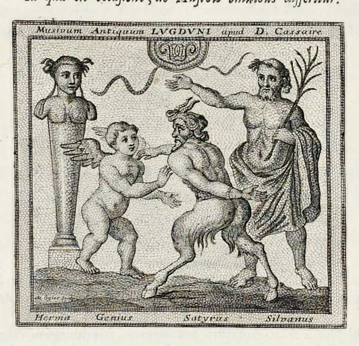 An illustration from Miscellanea eruditae antiquitatis : in quibus marmora, statuae, musiva, toreumata, gemmae, numismata, Grutero, Vrsino, Boissardo, Reinesio aliisque antiquorum monumentorum collectoribus ignota & hucusque inedita referuntur ac illustrantur, 1685, leaf 51