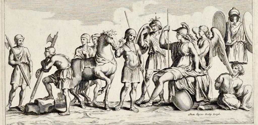 An illustration from Miscellanea eruditae antiquitatis : in quibus marmora, statuae, musiva, toreumata, gemmae, numismata, Grutero, Vrsino, Boissardo, Reinesio aliisque antiquorum monumentorum collectoribus ignota & hucusque inedita referuntur ac illustrantur, 1685, leaf 6
