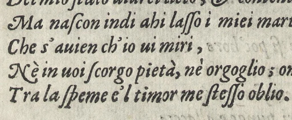 An illustration from Rime de diversi avtori bassanesi, 1576, leaf 21
