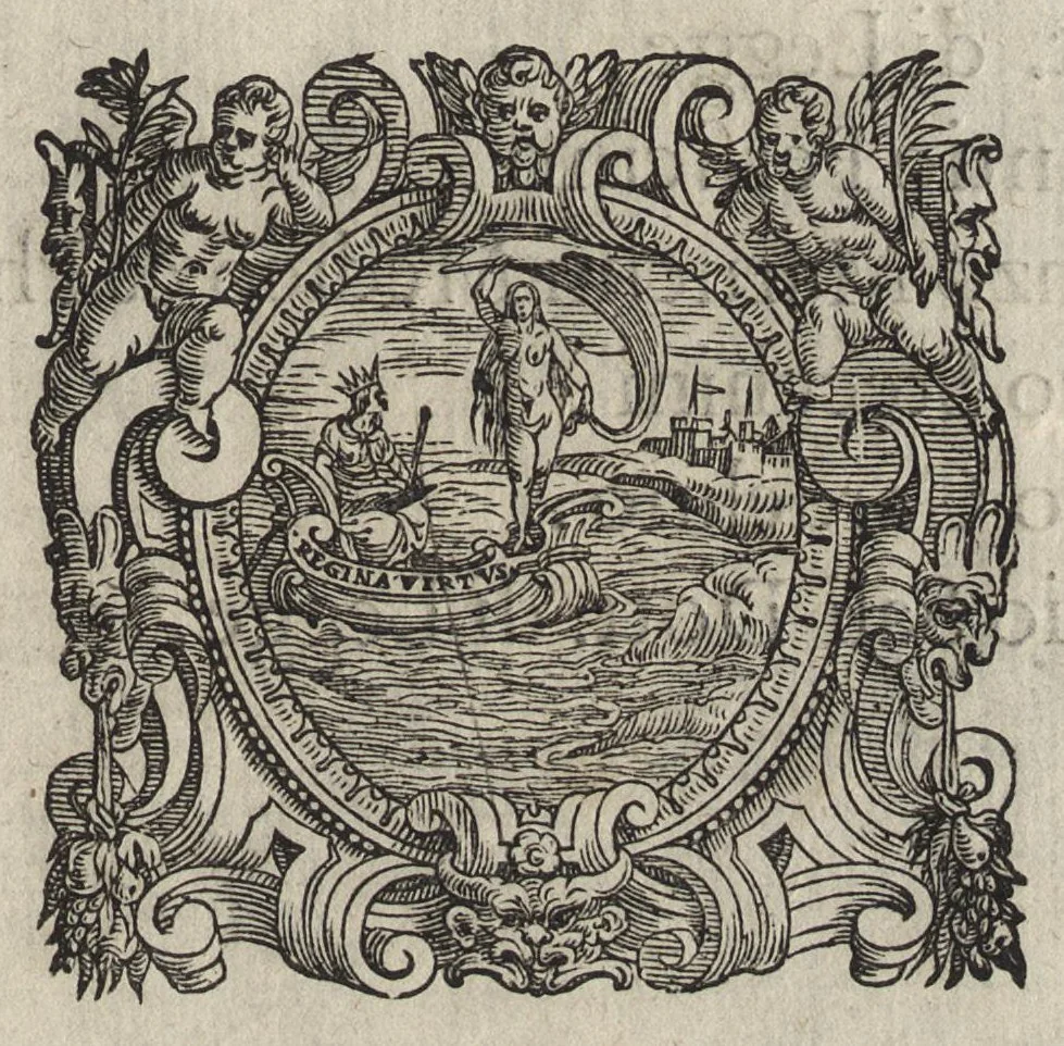 An illustration from Rime de diversi avtori bassanesi, 1576, leaf 4