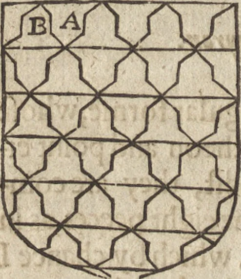 An illustration from The gentlemans exercise, or, An exquisite practise : as well for drawing all manner of beasts in their true portraitures, as also the making of all kinds of colors, to be used in limming, painting, tricking, and blazon of coates, and armes, with divers other most delightfull and pleasurable observations for all young gentlemen and others : as also serving for the necessary use and generall benefit of diuers trades-men and artificers ..., 1634, leaf 161