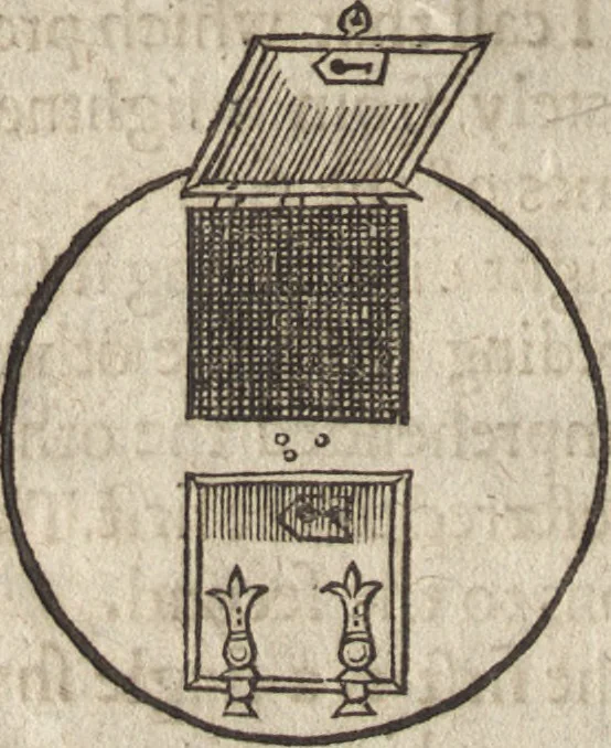 An illustration from The gentlemans exercise, or, An exquisite practise : as well for drawing all manner of beasts in their true portraitures, as also the making of all kinds of colors, to be used in limming, painting, tricking, and blazon of coates, and armes, with divers other most delightfull and pleasurable observations for all young gentlemen and others : as also serving for the necessary use and generall benefit of diuers trades-men and artificers ..., 1634, leaf 43