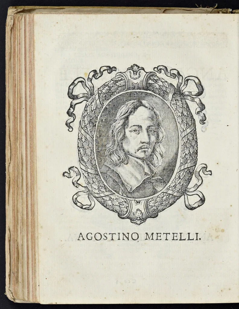 An illustration from Felsina pittrice: vite de pittori bolognesi : alla maesta christianissima di Luigi XIIII re di Francia e di Navarra il sempre vittorioso, 1678, leaf 395