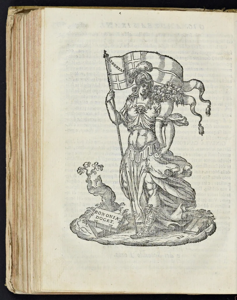 An illustration from Felsina pittrice: vite de pittori bolognesi : alla maesta christianissima di Luigi XIIII re di Francia e di Navarra il sempre vittorioso, 1678, leaf 495