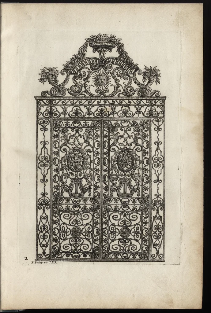 An illustration from Liure nouueau de serrurerie, leaf 10