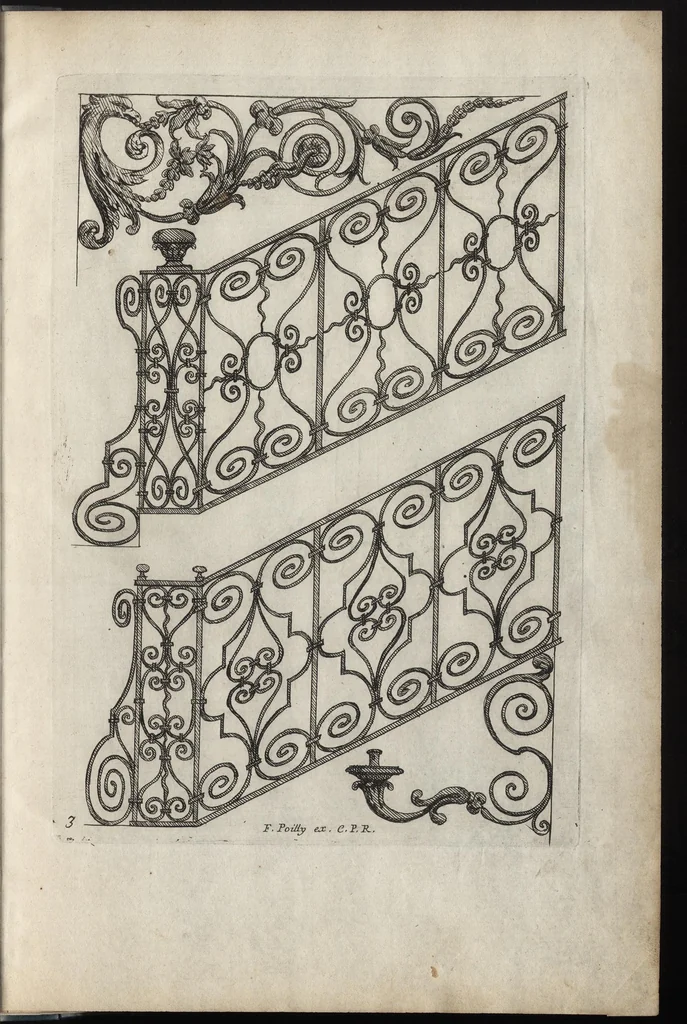 An illustration from Liure nouueau de serrurerie, leaf 12