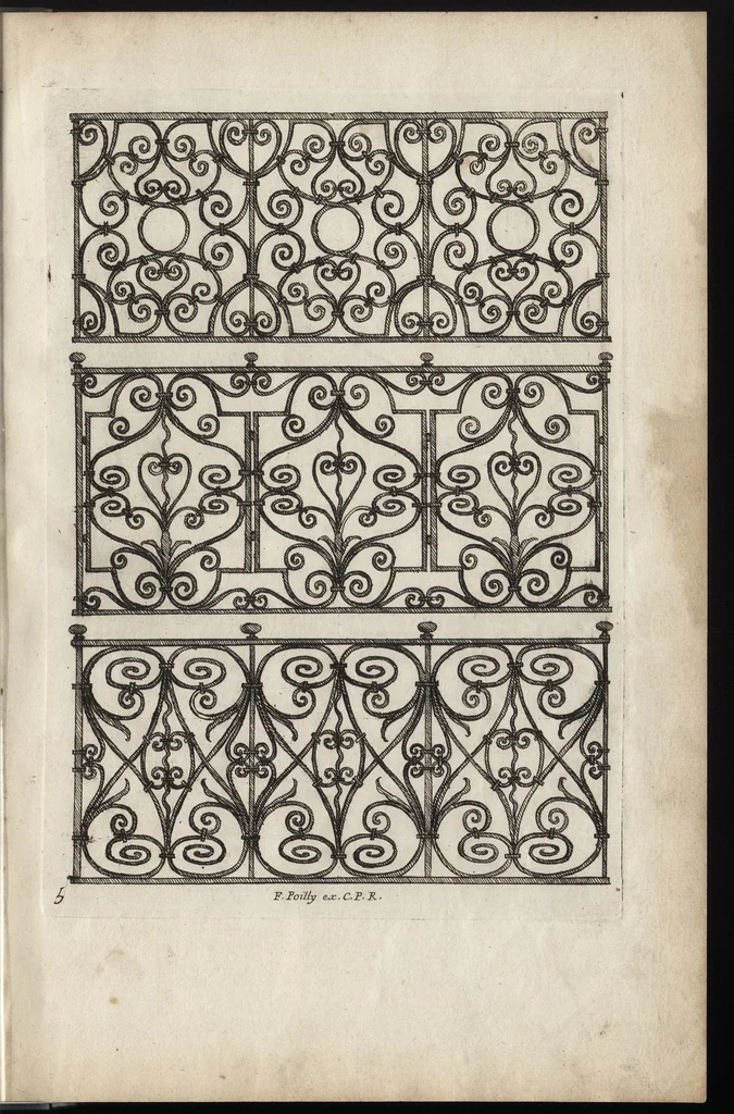 An illustration from Liure nouueau de serrurerie, leaf 16