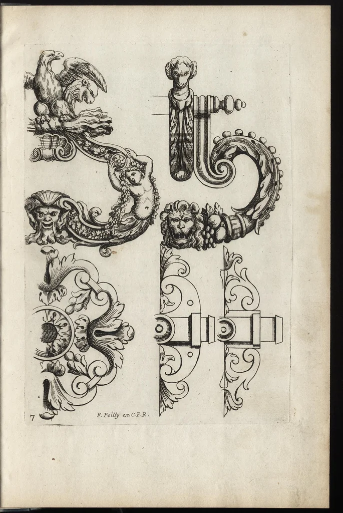 An illustration from Liure nouueau de serrurerie, leaf 20