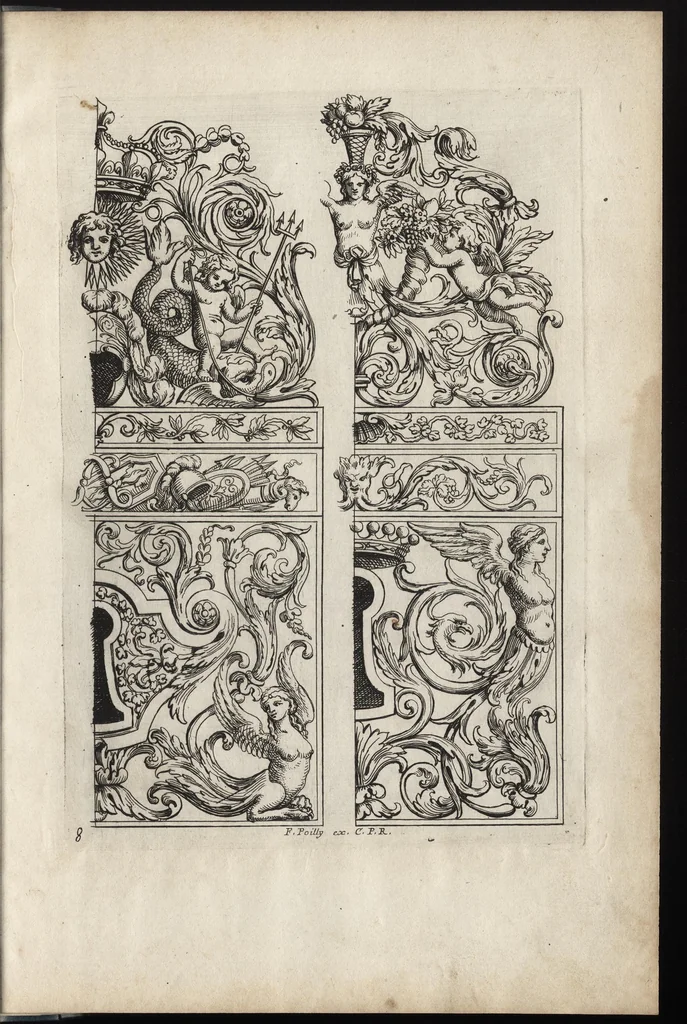 An illustration from Liure nouueau de serrurerie, leaf 22