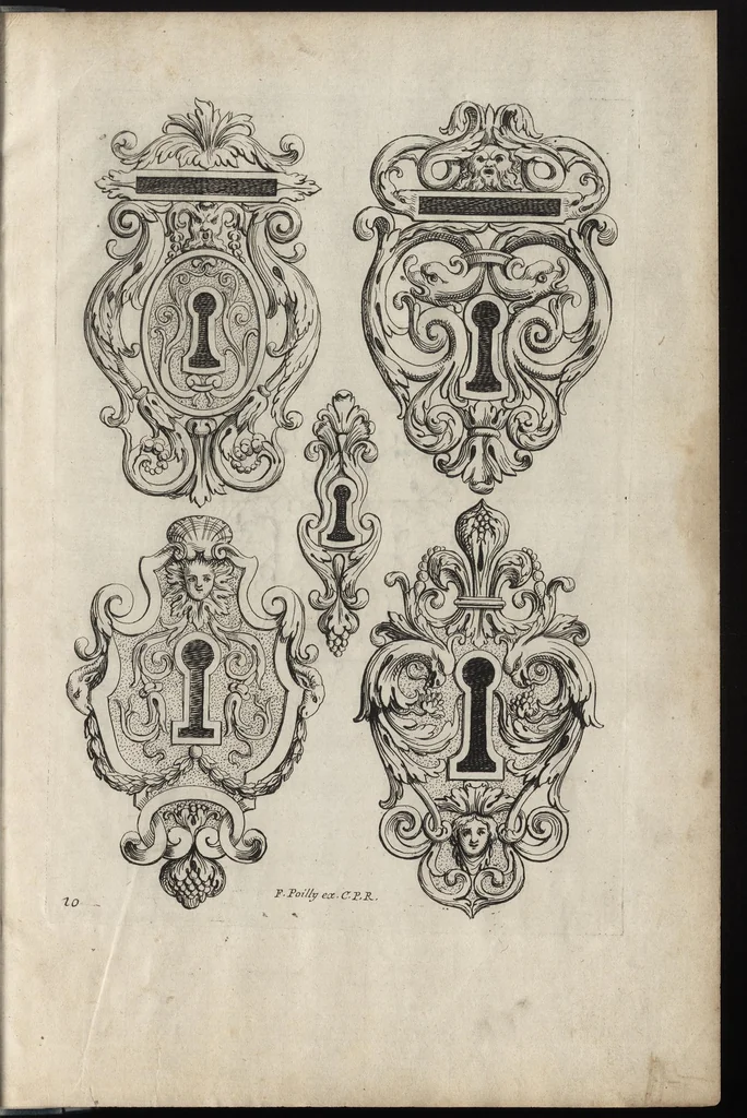 An illustration from Liure nouueau de serrurerie, leaf 26