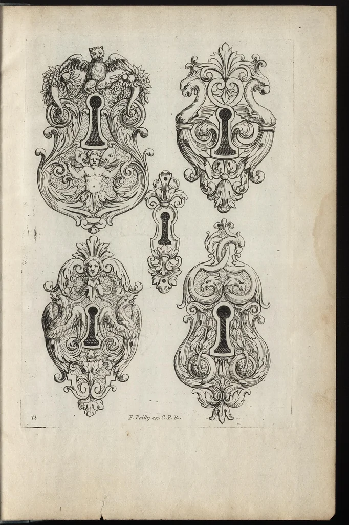 An illustration from Liure nouueau de serrurerie, leaf 28