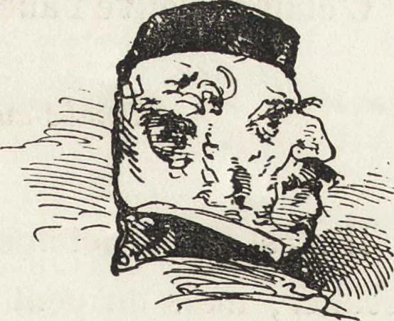 An illustration from La comédie de notre temps ... études au crayon et à la plume, 1874, leaf 102