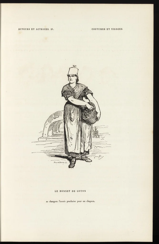 An illustration from La comédie de notre temps ... études au crayon et à la plume, 1874, leaf 104