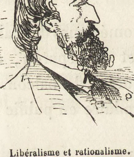 An illustration from La comédie de notre temps ... études au crayon et à la plume, 1874, leaf 109
