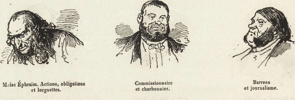 An illustration from La comédie de notre temps ... études au crayon et à la plume, 1874, leaf 115