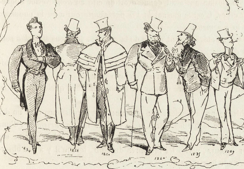 An illustration from La comédie de notre temps ... études au crayon et à la plume, 1874, leaf 122
