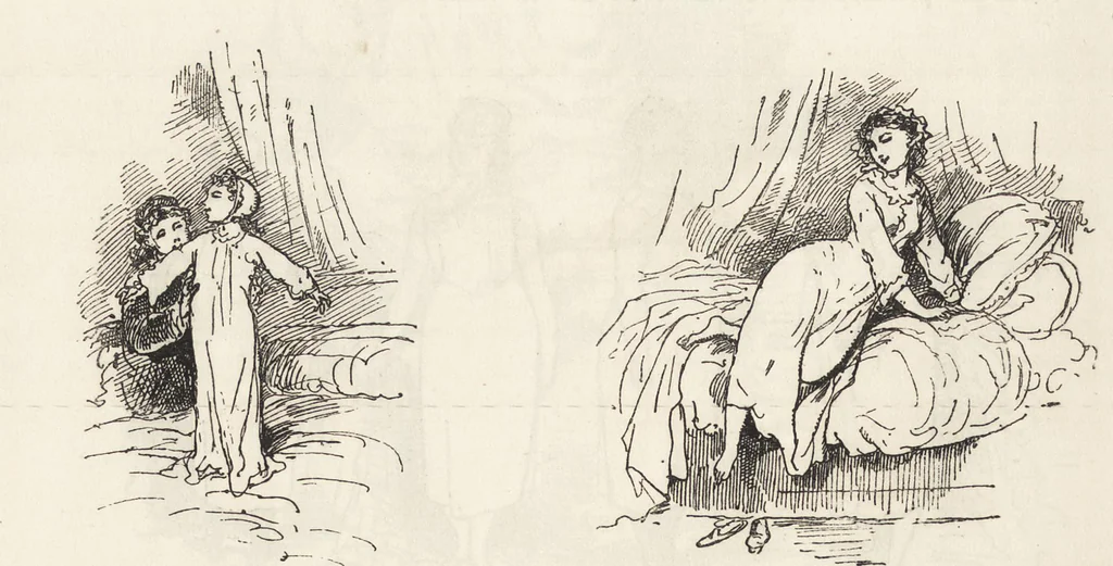 An illustration from La comédie de notre temps ... études au crayon et à la plume, 1874, leaf 131