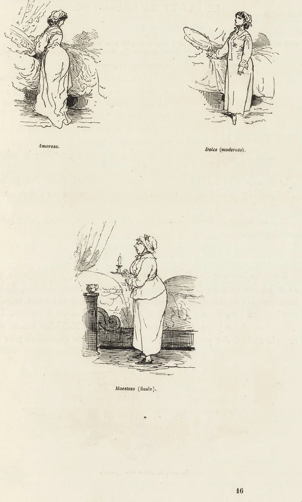 An illustration from La comédie de notre temps ... études au crayon et à la plume, 1874, leaf 132