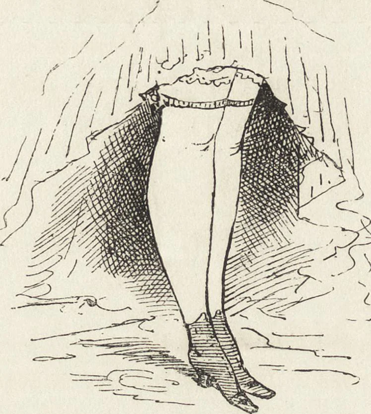 An illustration from La comédie de notre temps ... études au crayon et à la plume, 1874, leaf 133