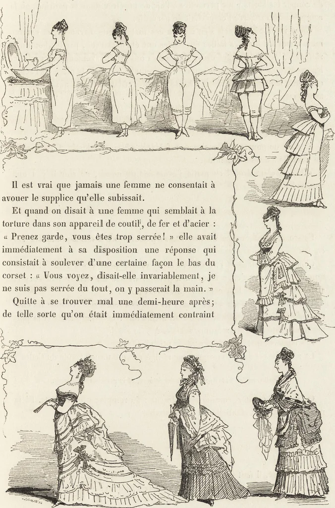 An illustration from La comédie de notre temps ... études au crayon et à la plume, 1874, leaf 138