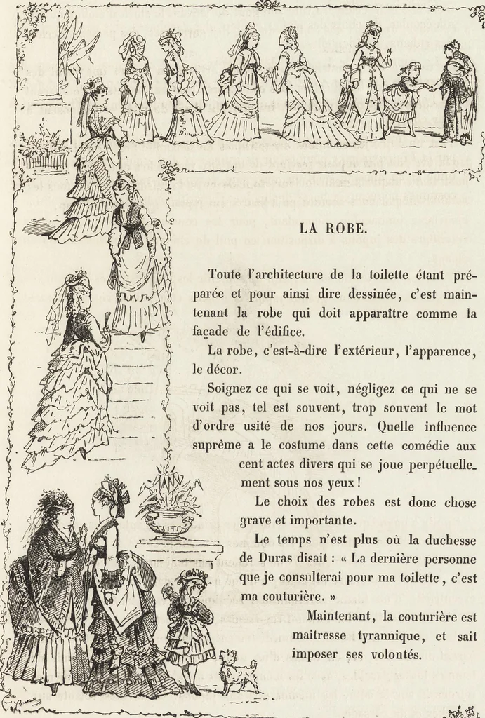 An illustration from La comédie de notre temps ... études au crayon et à la plume, 1874, leaf 150
