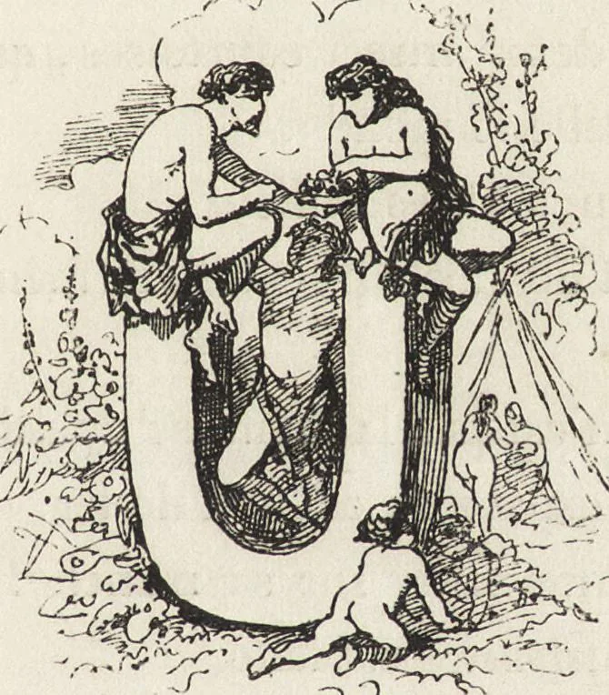 An illustration from La comédie de notre temps ... études au crayon et à la plume, 1874, leaf 16