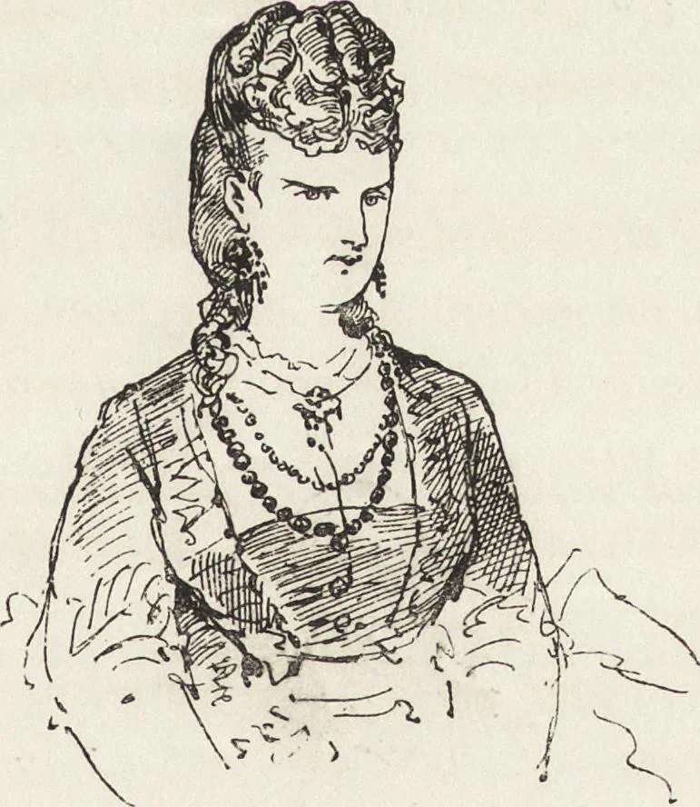 An illustration from La comédie de notre temps ... études au crayon et à la plume, 1874, leaf 162