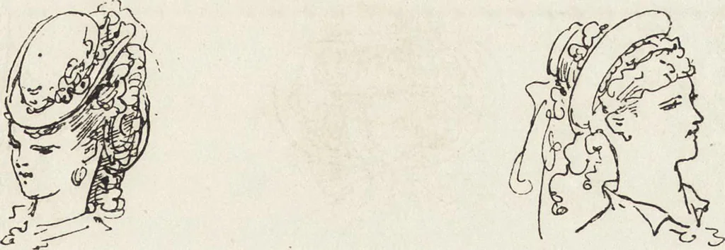 An illustration from La comédie de notre temps ... études au crayon et à la plume, 1874, leaf 164