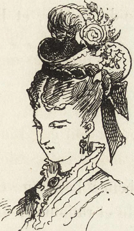 An illustration from La comédie de notre temps ... études au crayon et à la plume, 1874, leaf 164