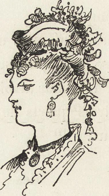 An illustration from La comédie de notre temps ... études au crayon et à la plume, 1874, leaf 169
