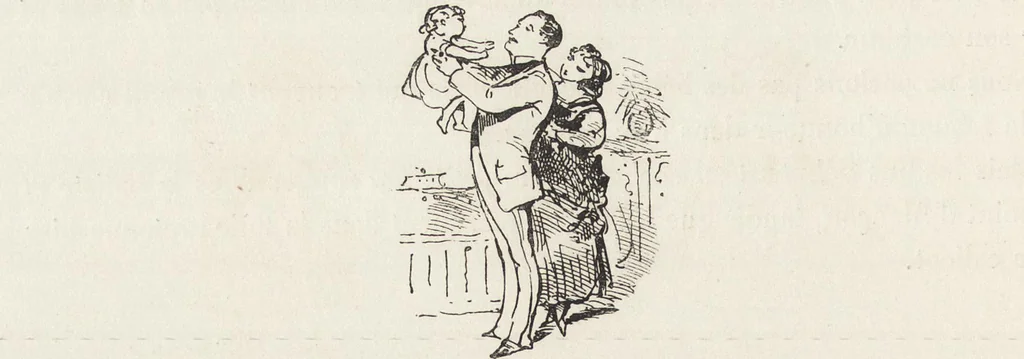An illustration from La comédie de notre temps ... études au crayon et à la plume, 1874, leaf 183