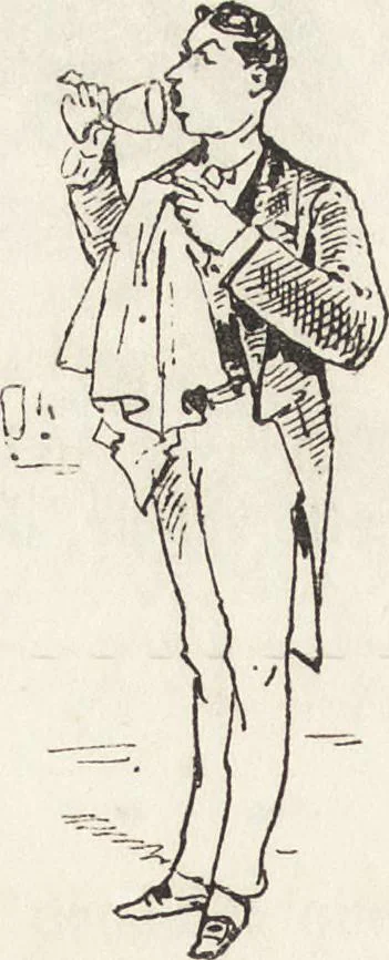 An illustration from La comédie de notre temps ... études au crayon et à la plume, 1874, leaf 197