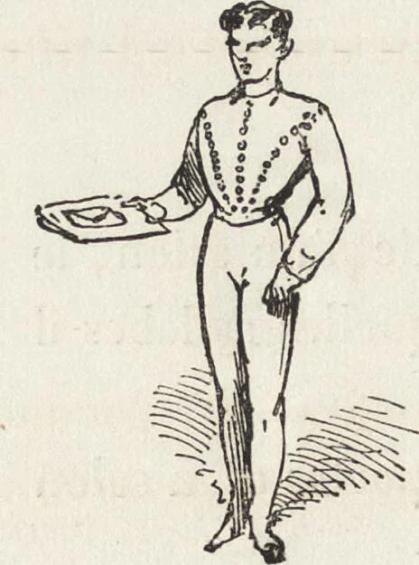 An illustration from La comédie de notre temps ... études au crayon et à la plume, 1874, leaf 199