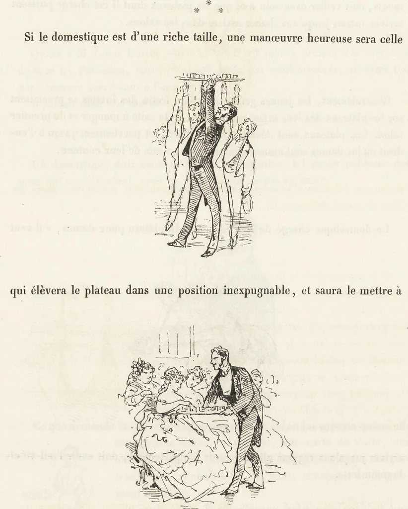An illustration from La comédie de notre temps ... études au crayon et à la plume, 1874, leaf 201