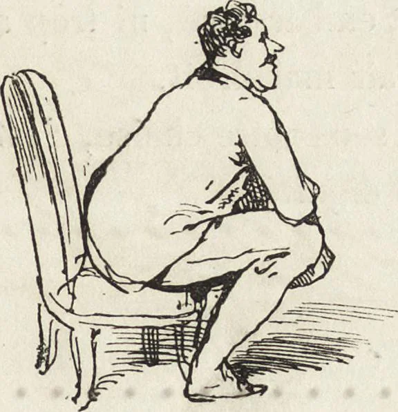 An illustration from La comédie de notre temps ... études au crayon et à la plume, 1874, leaf 228