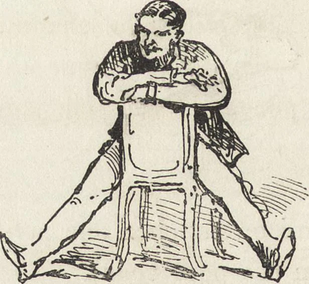 An illustration from La comédie de notre temps ... études au crayon et à la plume, 1874, leaf 229